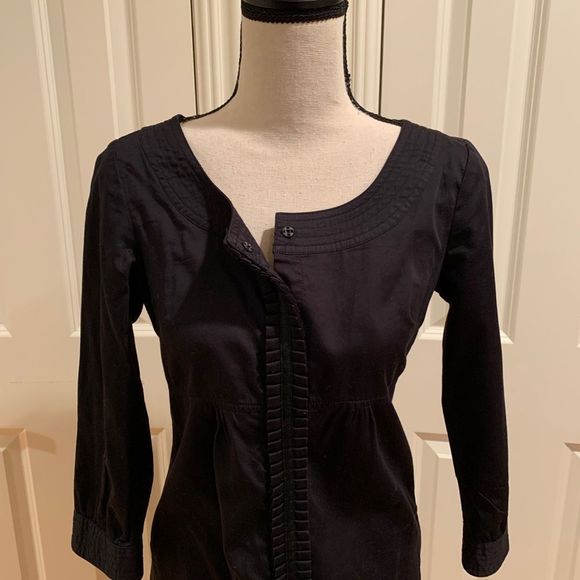 Old Navy Black Push Button Down Size XSmall - Picture 5 of 13